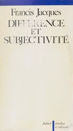 Différence et Subjectivité