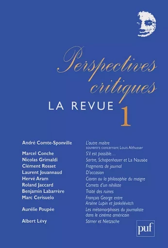 Perspectives critiques : la Revue 1 - Roland Jaccard - Humensis