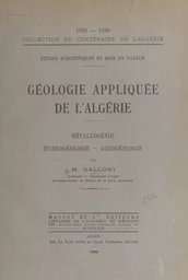 Géologie appliquée de l'Algérie