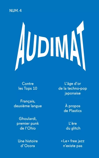 Audimat - Revue n°4 -  - Revue Audimat