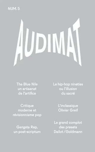 Audimat - Revue n°5 -  - Revue Audimat