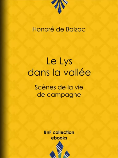 Le Lys dans la vallée - Honoré de Balzac - BnF collection ebooks