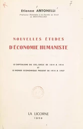 Études d'économie humaniste