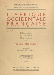 L'Afrique occidentale française