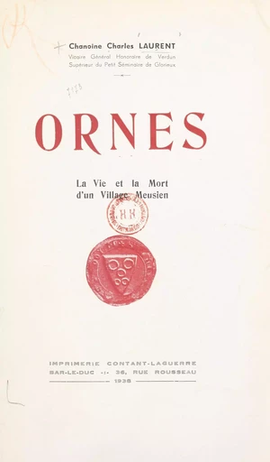 Ornes - Charles Laurent - FeniXX réédition numérique