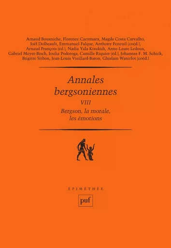 Annales bergsoniennes, VIII - Arnaud François, Camille Riquier - Humensis