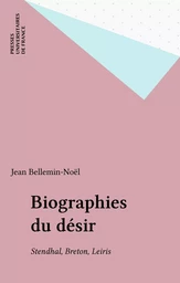 Biographies du désir