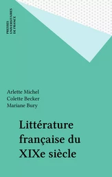 Littérature française du XIXe siècle