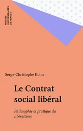 Le Contrat social libéral