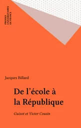 De l'école à la République