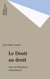 Le Droit au droit