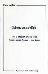 Spinoza au XIXe siècle