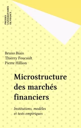 Microstructure des marchés financiers