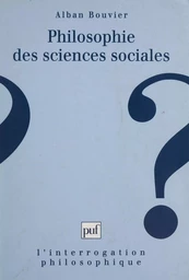 Philosophie des sciences sociales