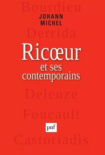 Ricœur et ses contemporains - Johann Michel - Humensis