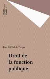 Droit de la fonction publique