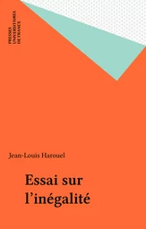 Essai sur l'inégalité