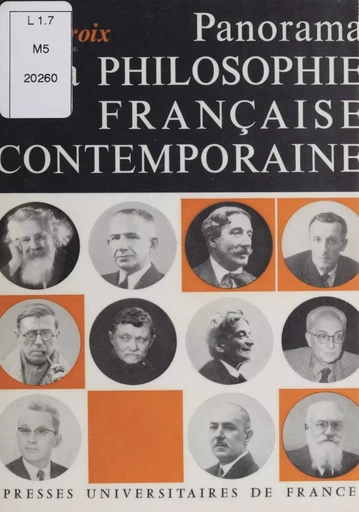 Panorama de la philosophie française contemporaine - Jean Lacroix - Presses universitaires de France (réédition numérique FeniXX)