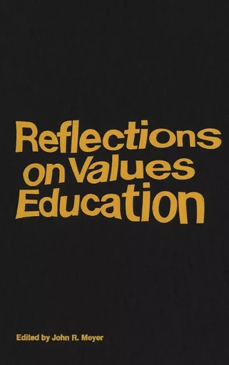 Reflections on Values Education -  - Wilfrid Laurier University Press