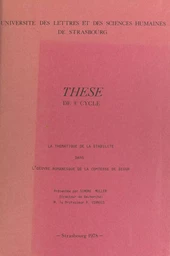 La thématique de la stabilité dans l'œuvre romanesque de la comtesse de Ségur