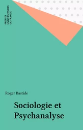 Sociologie et Psychanalyse