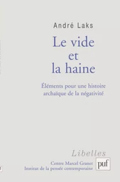 Le vide et la haine