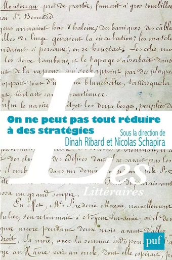 On ne peut pas tout réduire à des stratégies - Nicolas Schapira, Dinah Ribard - Humensis