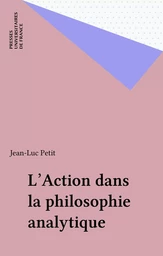 L'Action dans la philosophie analytique