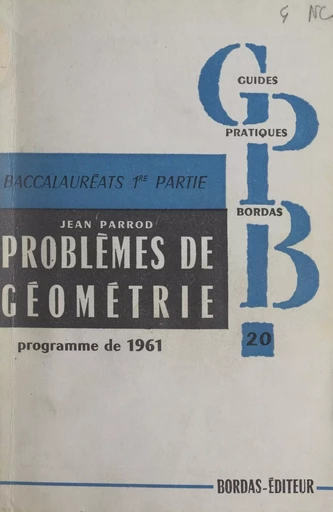 Problèmes de mathématiques (2) - Jean Parrod - FeniXX réédition numérique