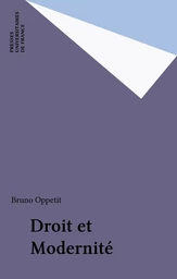 Droit et Modernité