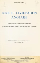 Bible et civilisation anglaise