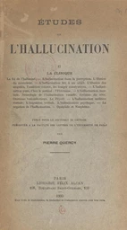 Études sur l'hallucination (2). La clinique