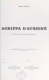 Agrippa d'Aubigné, auteur de "L'histoire universelle"