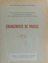 Changements de phases