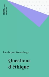 Questions d'éthique