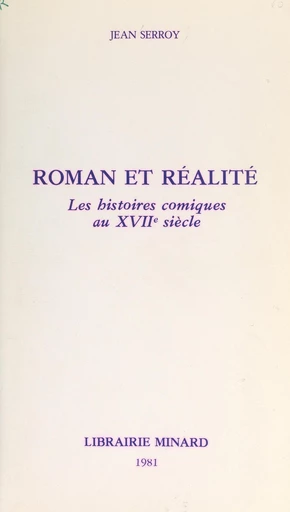 Roman et réalité - Jean Serroy - FeniXX réédition numérique