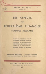 Les aspects d'un fédéralisme financier