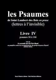 Les Psaumes de Saint-Lambert-des-Bois en prose