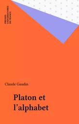 Platon et l'alphabet