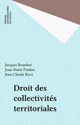 Droit des collectivités territoriales