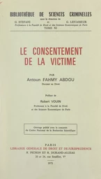 Le consentement de la victime