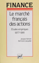 Le Marché français des actions