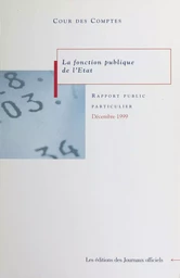 La fonction publique de l'État