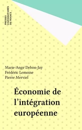 Économie de l'intégration européenne