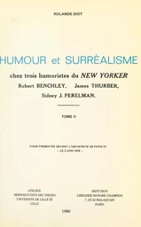 Humour et surréalisme chez trois humoristes du New-Yorker : Robert Benchley, James Thurber, Sidney J. Perelman (2)