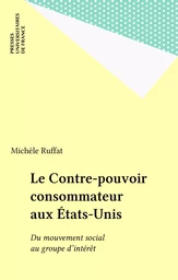 Le Contre-pouvoir consommateur aux États-Unis