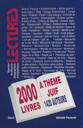 Deux mille titres à thème juif parus en français entre 1989 et 1995 - Mickaël Parienté - FeniXX réédition numérique