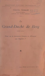 Le grand-duché de Berg, 1806-1813