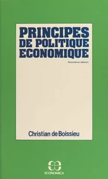 Principes de politique économique