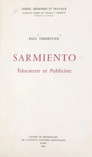 Sarmiento - Paul Verdevoye - FeniXX réédition numérique